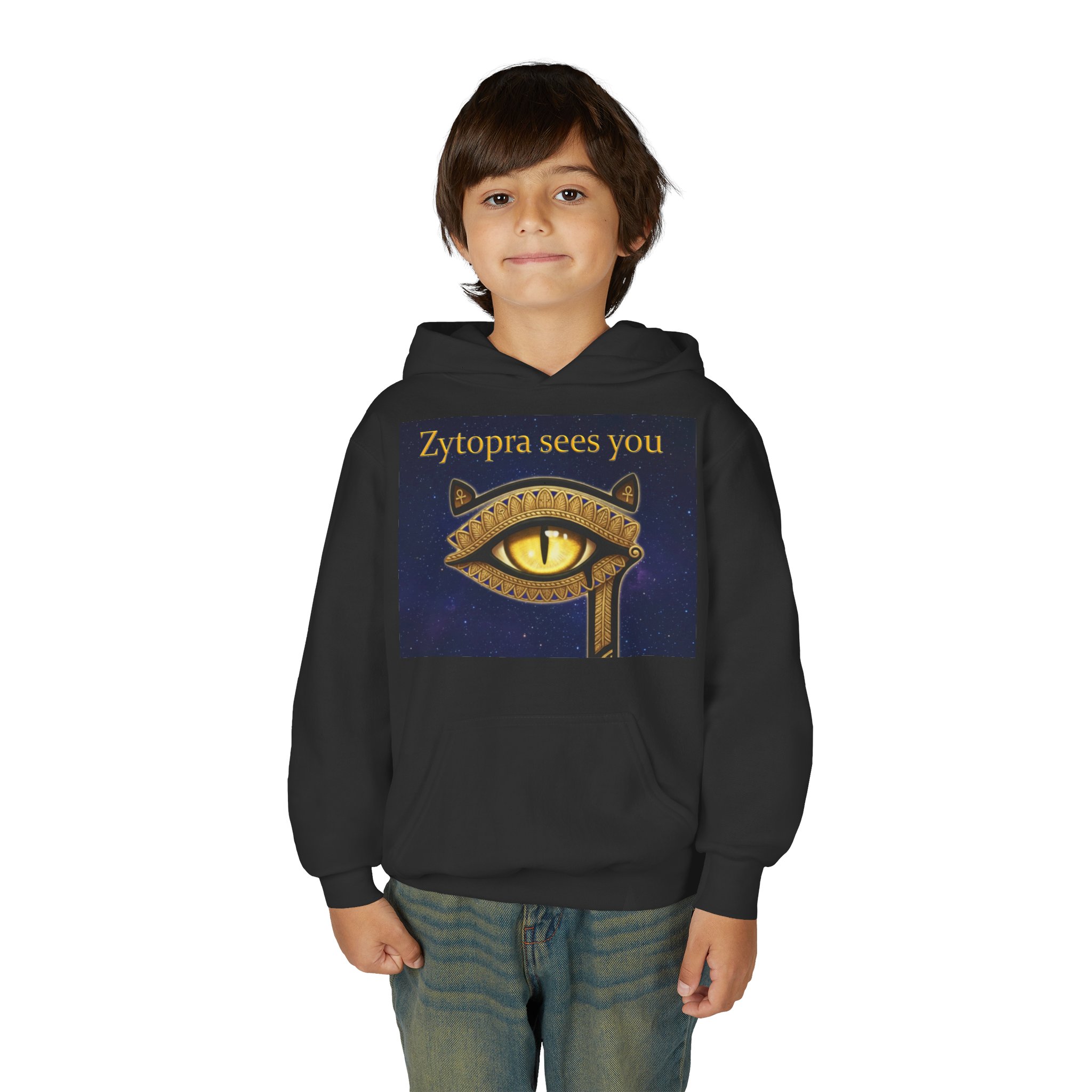 Zytopra Sees You eye design Hoodie | Youth hoodie - Image 7