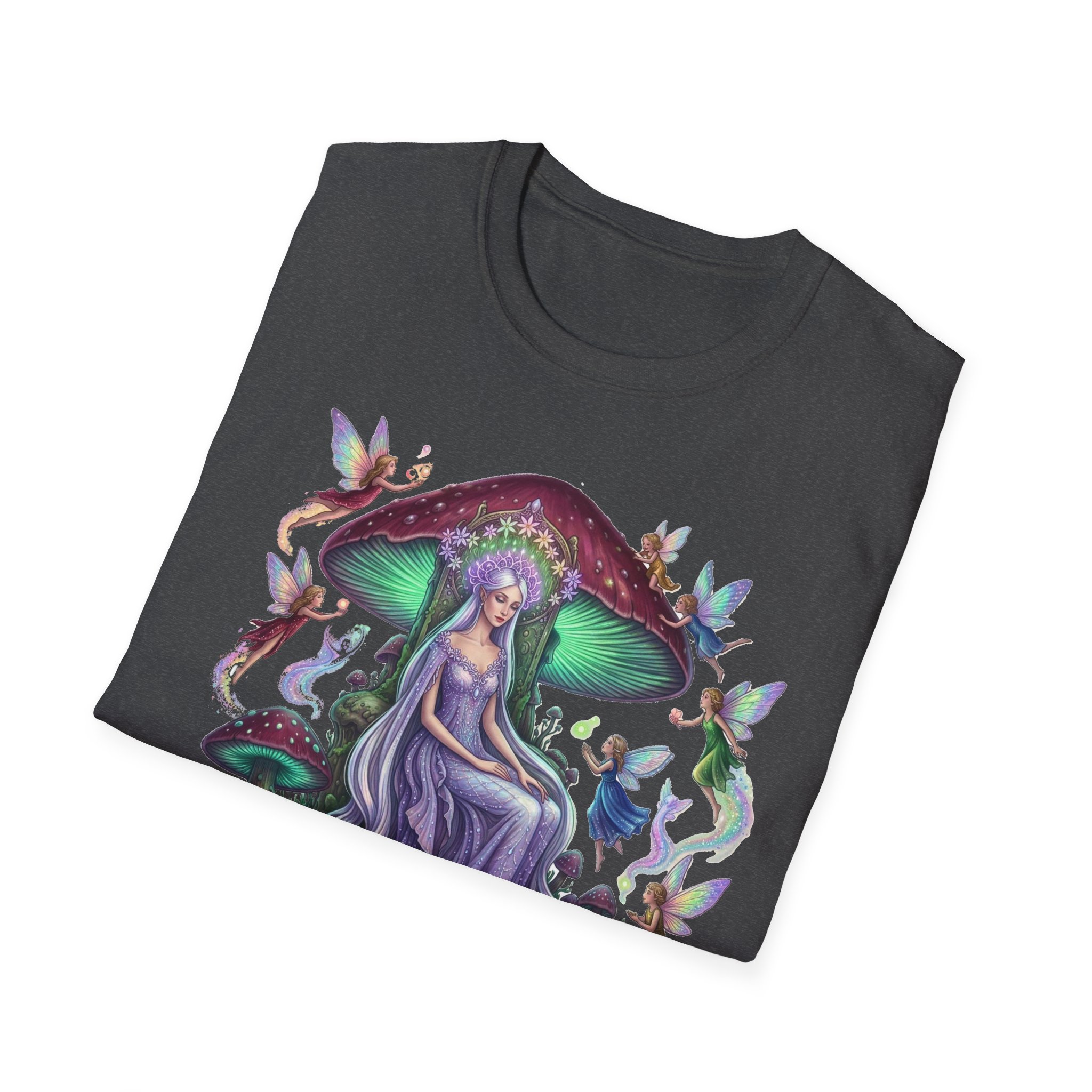 Mushroom Fairy T-Shirt — "Root and Thorn" Fantasy Forest Graphic Tee - Image 16