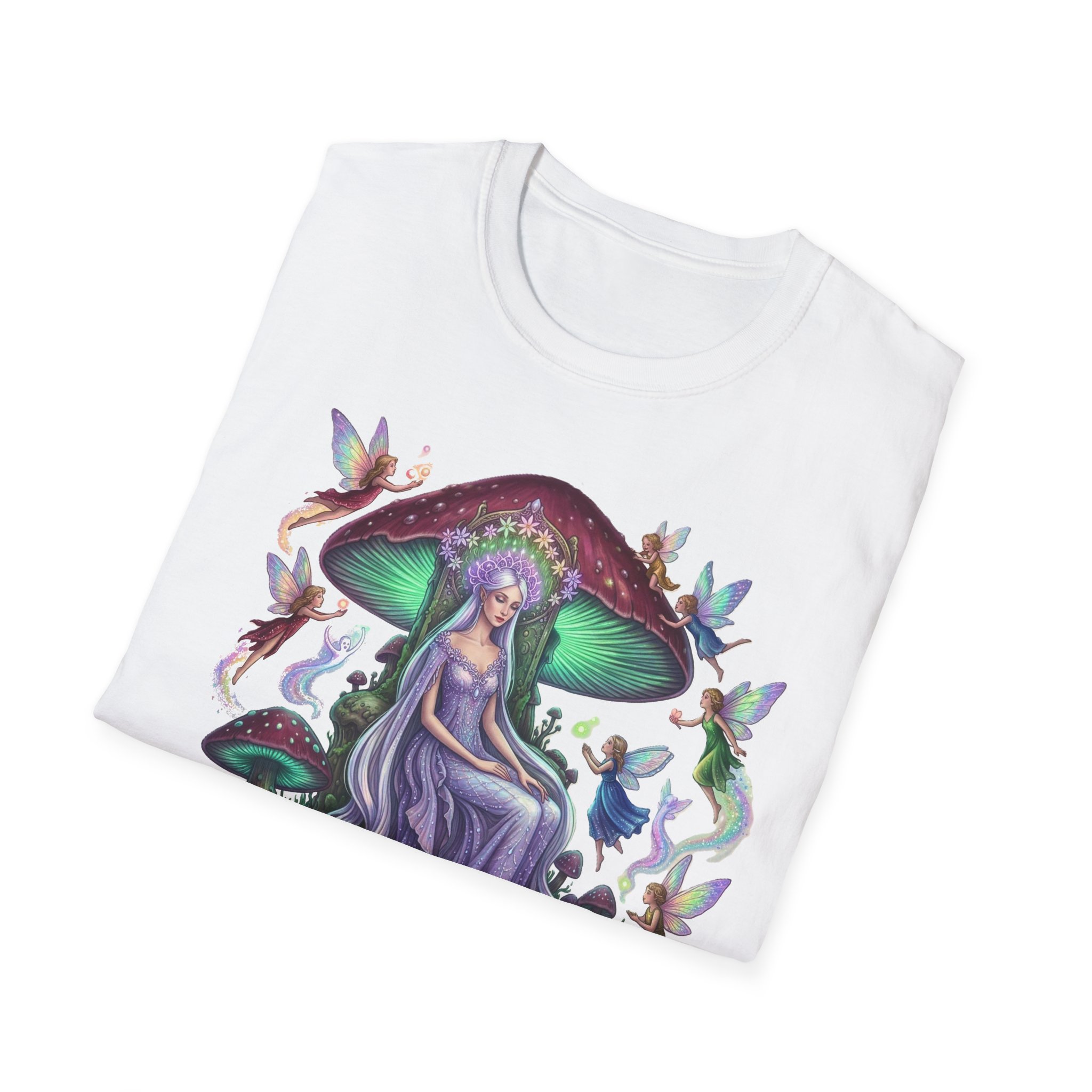 Mushroom Fairy T-Shirt — "Root and Thorn" Fantasy Forest Graphic Tee - Image 4