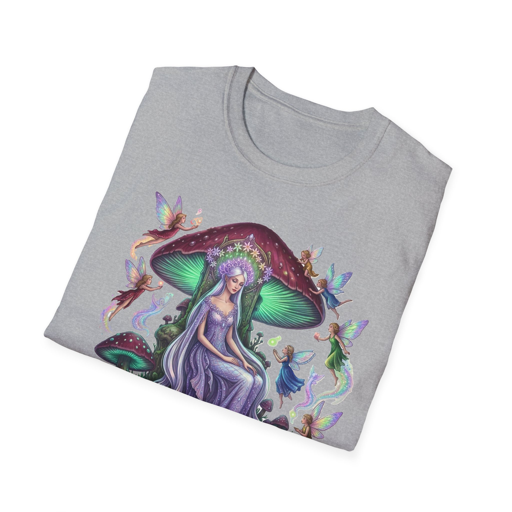 Mushroom Fairy T-Shirt — "Root and Thorn" Fantasy Forest Graphic Tee - Image 12