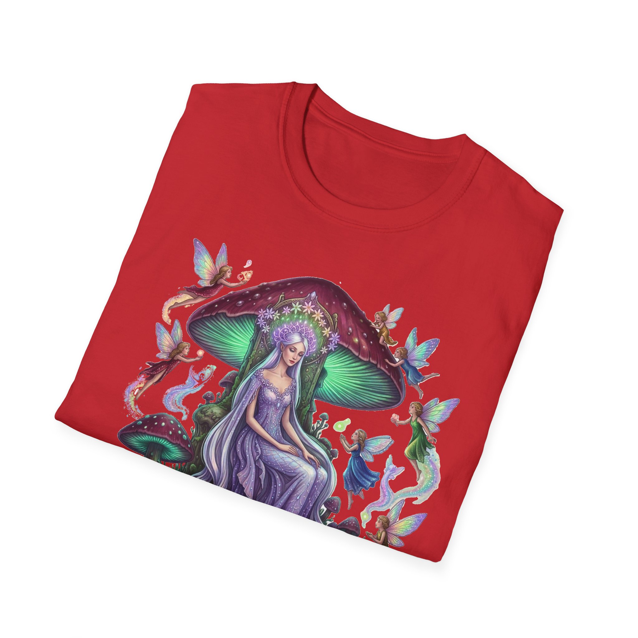 Mushroom Fairy T-Shirt — "Root and Thorn" Fantasy Forest Graphic Tee - Image 24